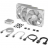 Кулер для корпуса Corsair iCUE Link RX120 RGB PWM White Triple Pack (CO-9051022-WW) - Фото 3