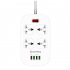 Сетевой фильтр питания ColorWay 4 розетки/4USB White 1.8м (1QC3.0 + 3 AUTO ID) (CW-CHU44QW) - Фото 5