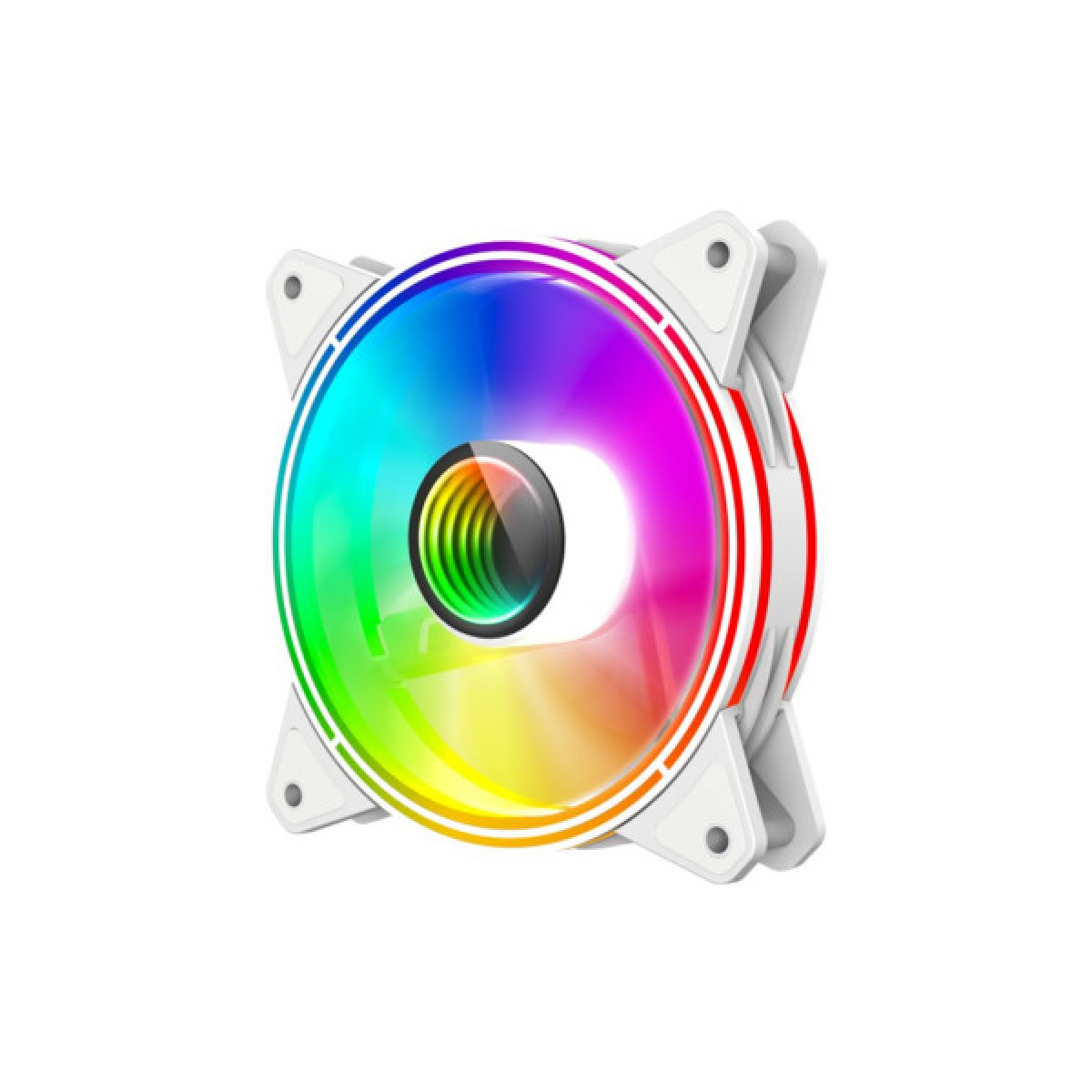 Кулер для корпуса Gamemax FN-12Rainbow-Q-Infinity WT - Фото 1
