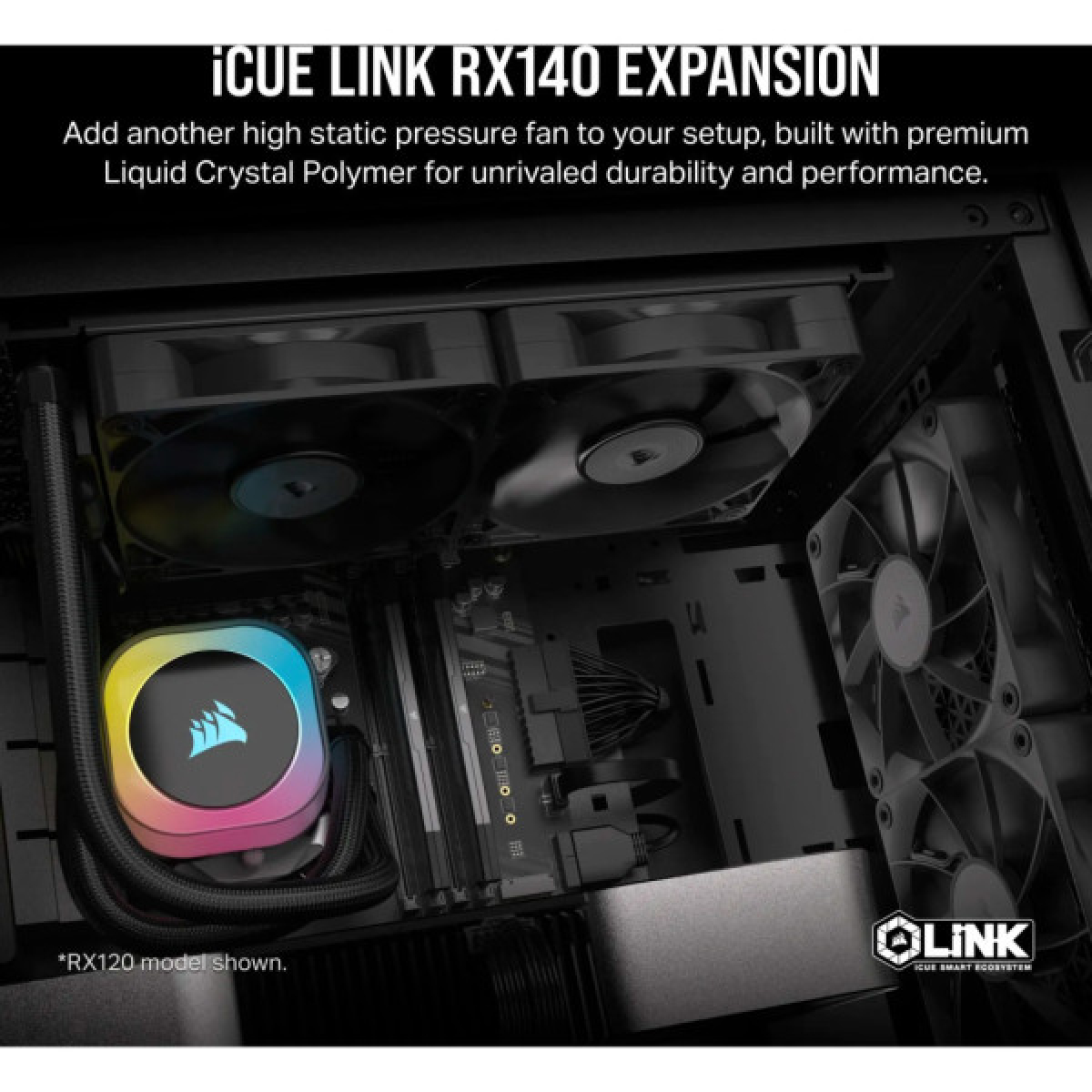 Кулер для корпуса Corsair iCUE Link RX140 PWM Dual Pack (CO-9051012-WW) - Фото 8
