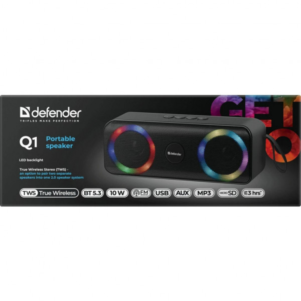 Акустическая система Defender Q1 10Вт Black (65301) - Фото 6