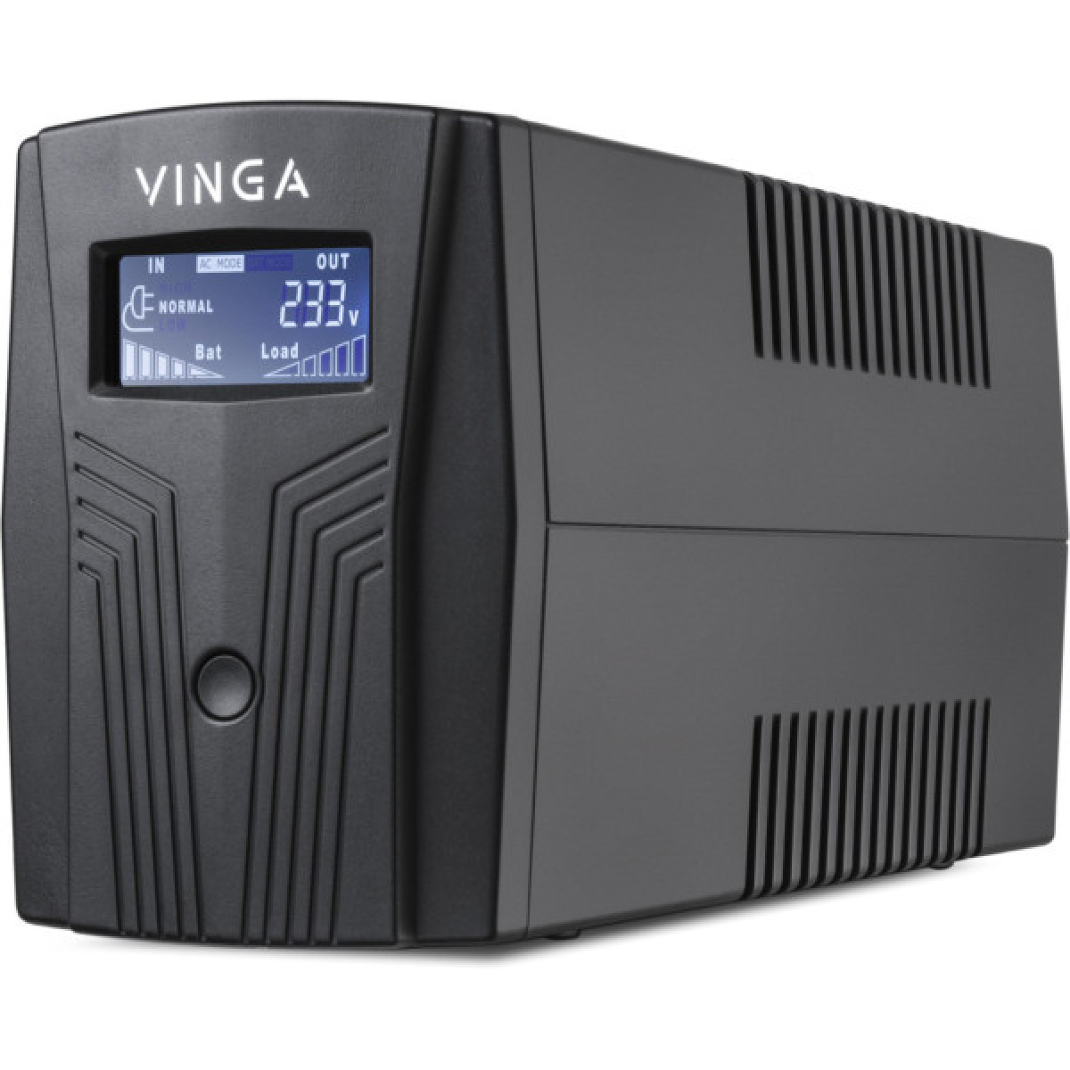 Пристрій безперебійного живлення Vinga LCD 800VA plastic case with USB (VPC-800PU) - Фото 1
