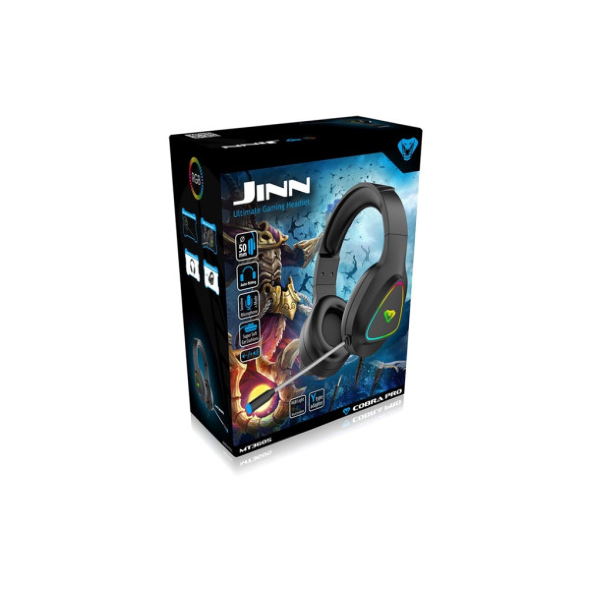 Навушники Media-Tech Cobra Pro Jinn RGB Black (MT3605) - Фото 6