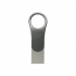 USB флеш накопичувач Silicon Power 128 GB DriveMobile C80 USB 3.1 + Type-C Silver (SP128GBUC3C80V1S) - Фото 1
