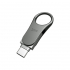 USB флеш накопичувач Silicon Power 128 GB DriveMobile C80 USB 3.1 + Type-C Silver (SP128GBUC3C80V1S) - Фото 3