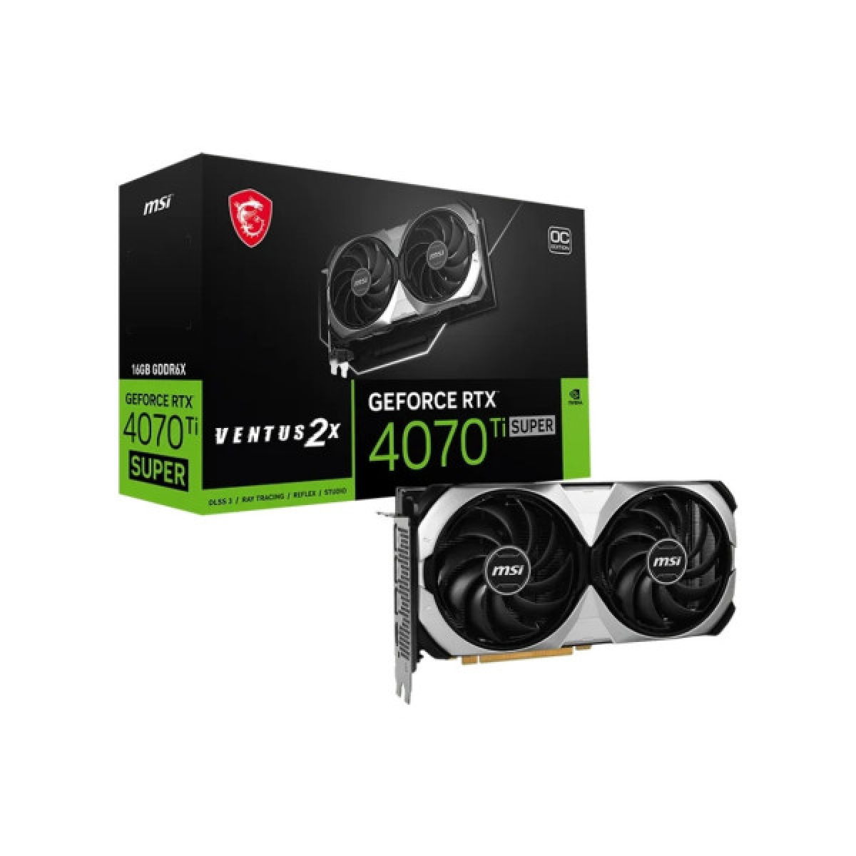 Видеокарта MSI GeForce RTX4070Ti SUPER 16Gb VENTUS 2X OC (RTX 4070 Ti SUPER 16G VENTUS 2X OC) - Фото 6