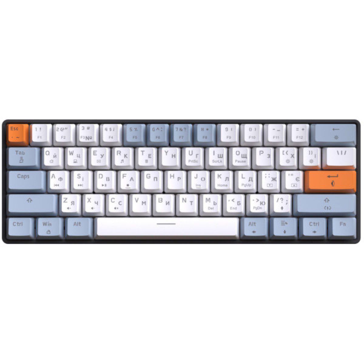 Клавіатура OfficePro MK130R Hot-Swap Red Swich RGB USB UA Black (MK130R) - Фото 2