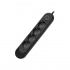 Сетевой фильтр питания Voltronic F04U, 4роз EU, 3*USB Black (F04U-Black) - Фото 2