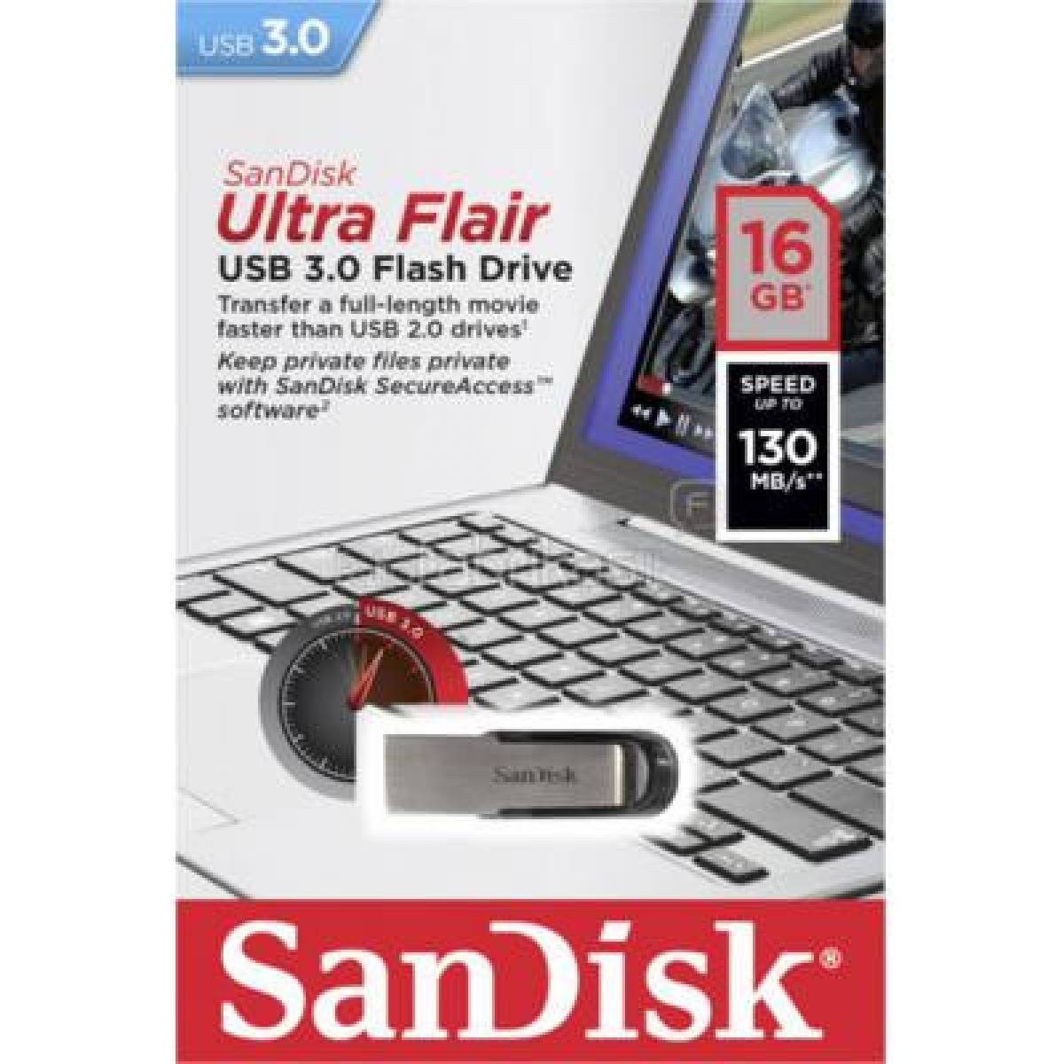 USB флеш накопичувач SanDisk 16GB Ultra Flair USB 3.0 (SDCZ73-016G-G46) - Фото 5
