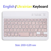 Клавіатура BeCover Bluetooth UA Pink (713411)