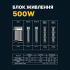 Блок живлення GTL Gaming Star 500W (GTLGS500BK) - Фото 3
