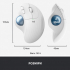 Мишка Logitech Ergo M575 Wireless Trackball Off-white (910-005870) - Фото 9