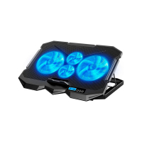 Подставка для ноутбука IceCoorel 10-17", 2*125mm + 2*70mm 2600 RPM, 385x280x28mm, Black (K22)