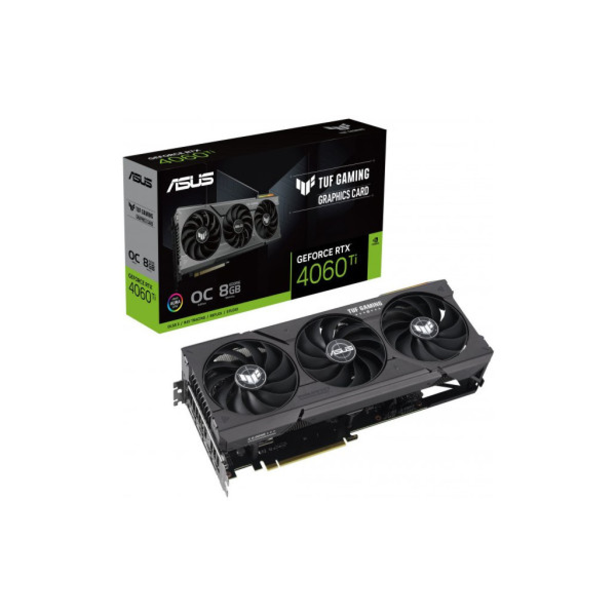 Видеокарта ASUS GeForce RTX4060Ti 8Gb TUF OC GAMING (TUF-RTX4060TI-O8G-GAMING) - Фото 3