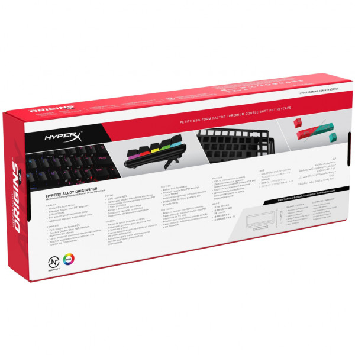 Клавіатура HyperX Alloy Origins 65 HX Red (4P5D6AX) - Фото 9