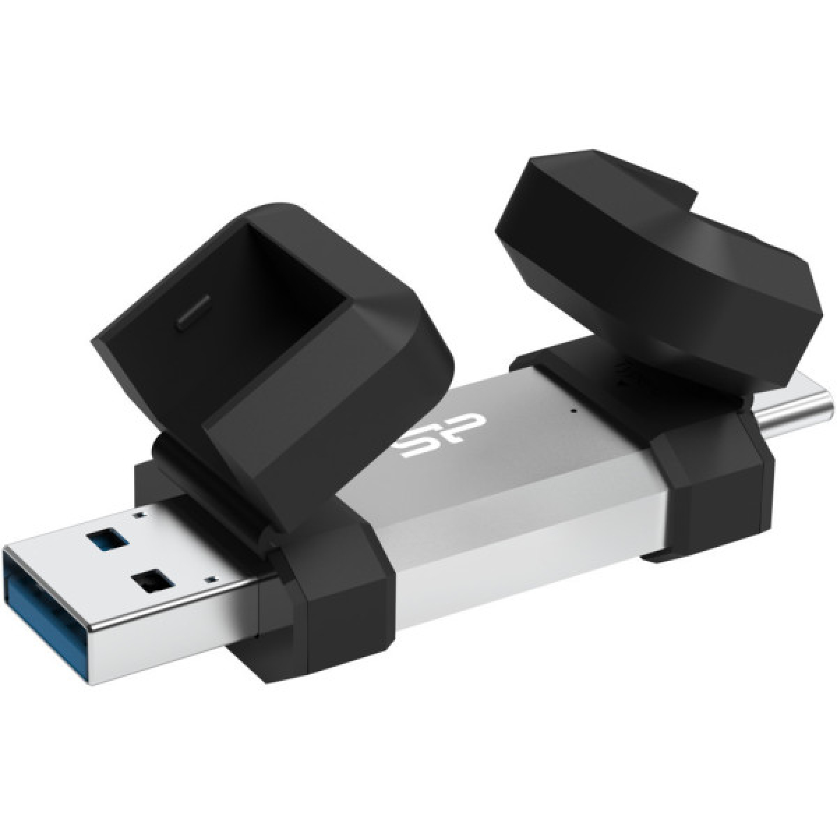 USB флеш накопичувач Silicon Power USB 256G SILICON POWER usb3.2+TypeC Mobile C51 (SP256GBUC3C51V1S) - Фото 2