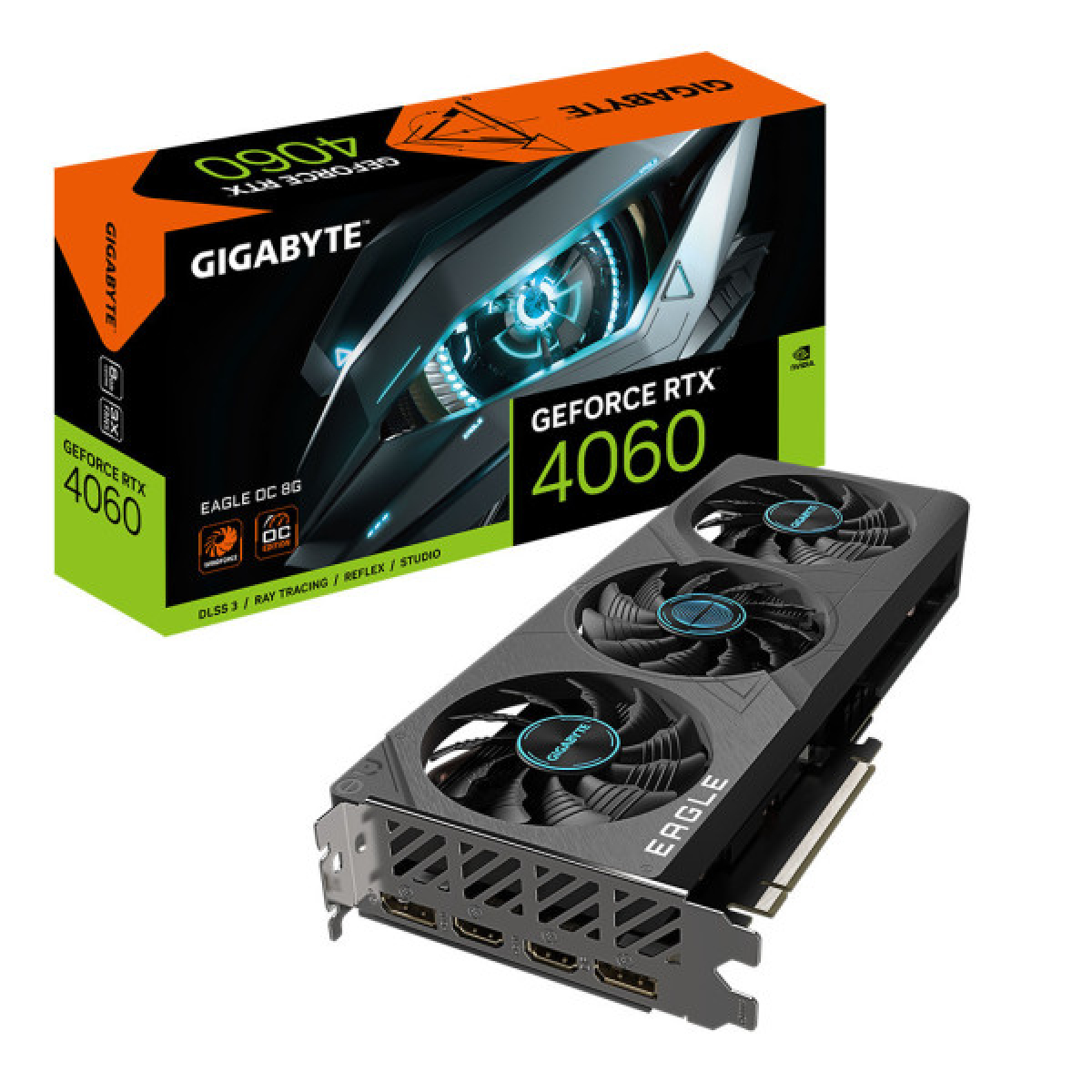 Відеокарта GIGABYTE GeForce RTX4060 8Gb EAGLE OC (GV-N4060EAGLE OC-8GD) - Фото 7