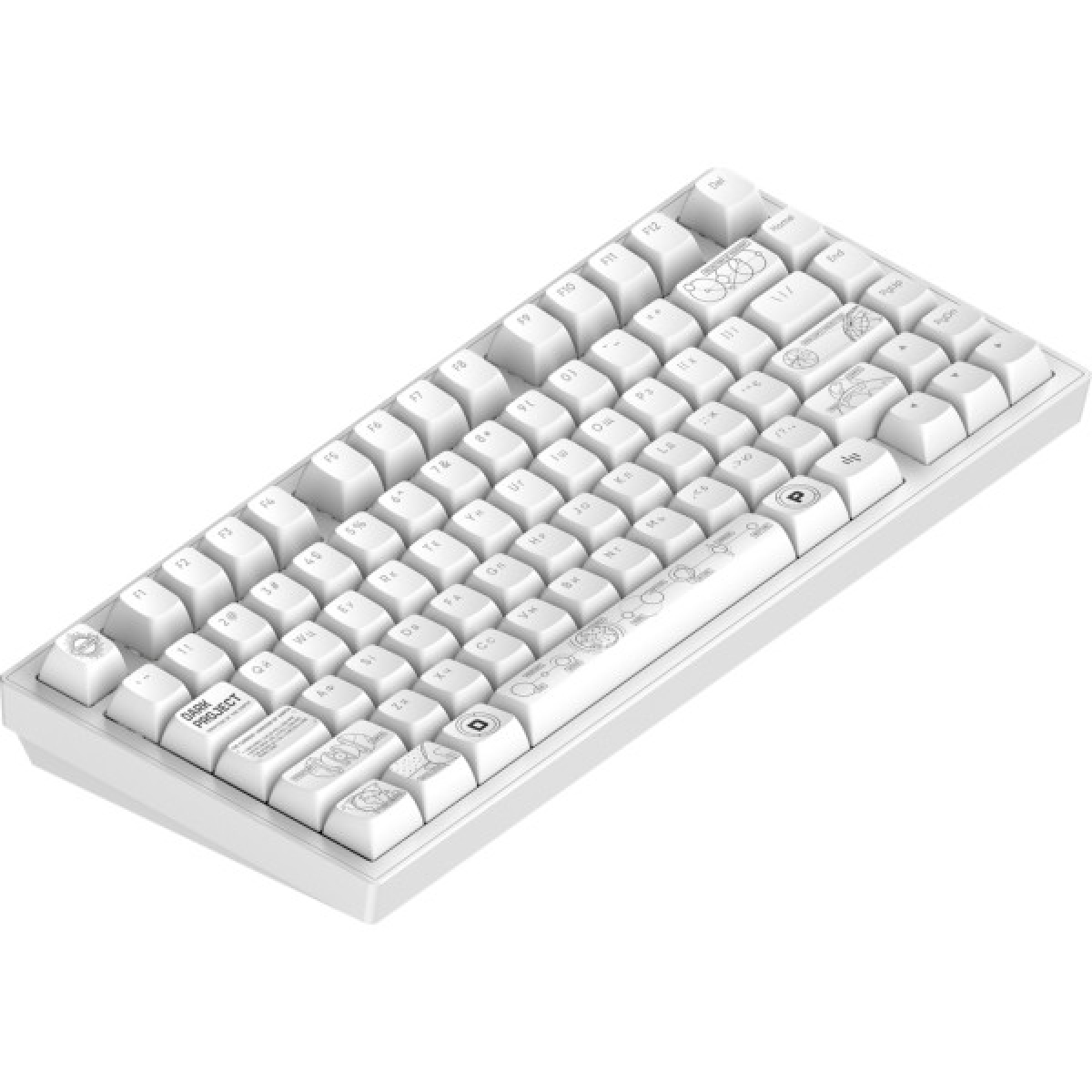 Клавиатура Dark Project ALU81 Terra Nova PBT RGB Mech G3MS Moonstone White (DPKB_NOVA_81_ANSI_WHITE_UA) - Фото 1