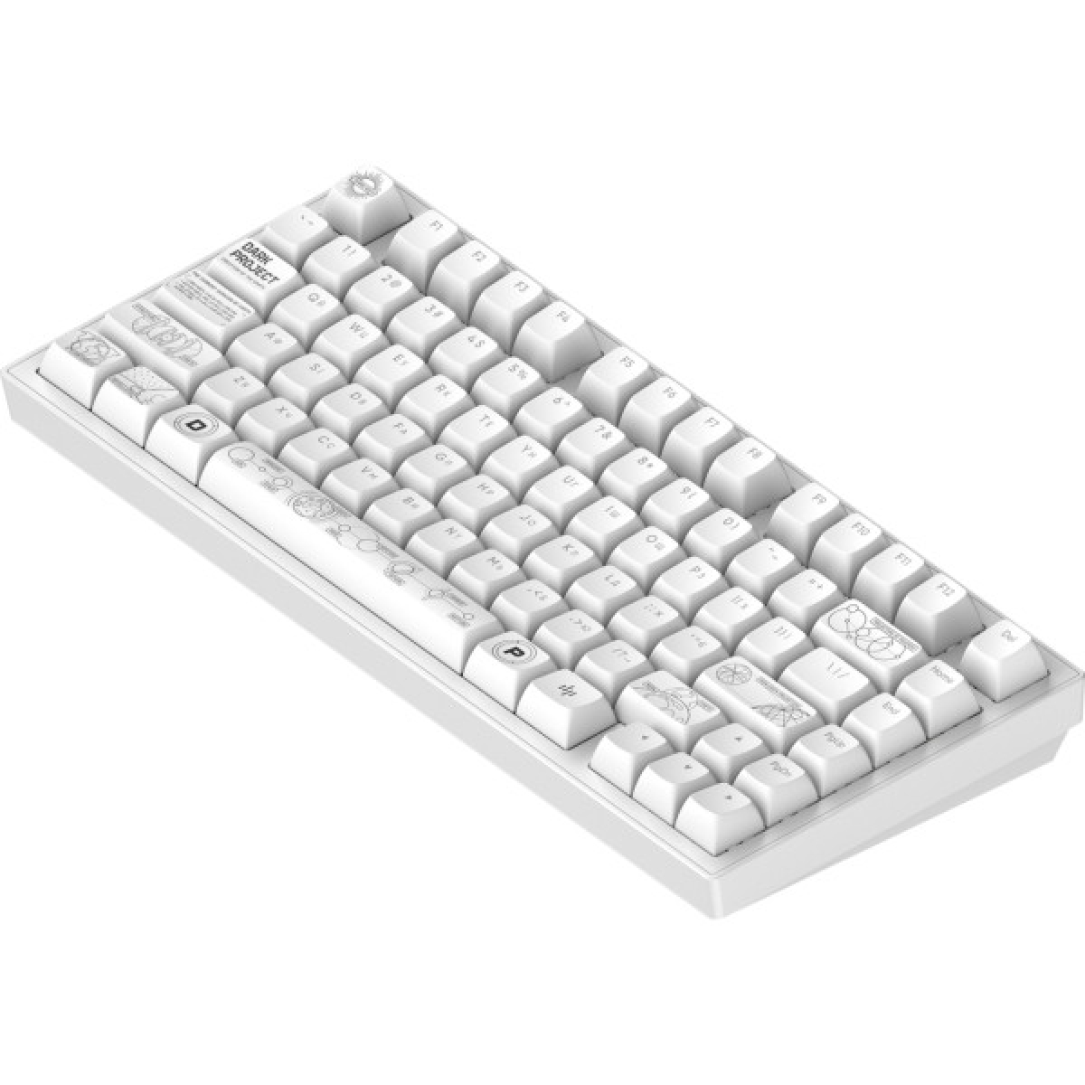 Клавиатура Dark Project ALU81 Terra Nova PBT RGB Mech G3MS Moonstone White (DPKB_NOVA_81_ANSI_WHITE_UA) - Фото 2