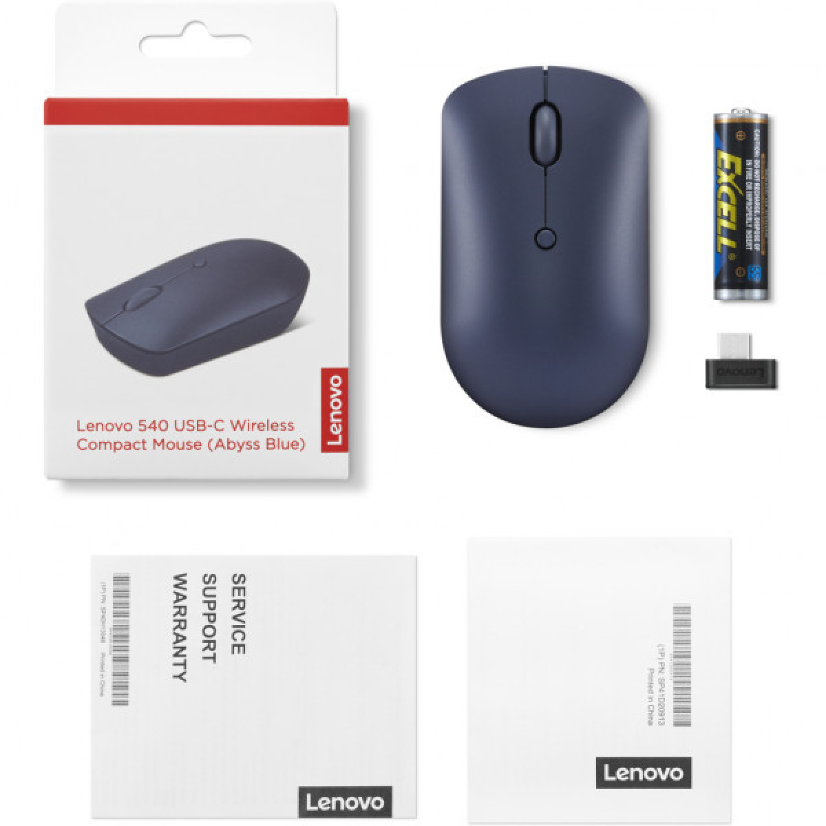 Мишка Lenovo 540 USB-C Wireless Abyss Blue (GY51D20871) - Фото 7
