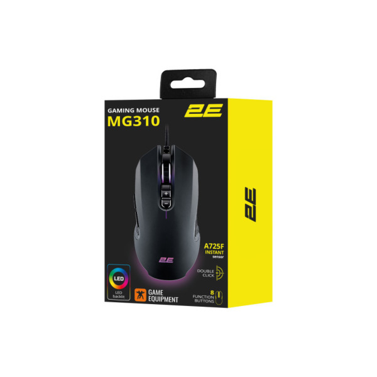 Мишка 2E MG310 LED USB Black (2E-MG310UB) - Фото 8