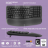 Клавіатура Logitech Wave Keys Bluetooth/Wireless Black (920-012304) - Фото 6
