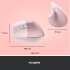 Мишка Logitech Lift Vertical Ergonomic Wireless/Bluetooth Rose (910-006478) - Фото 9