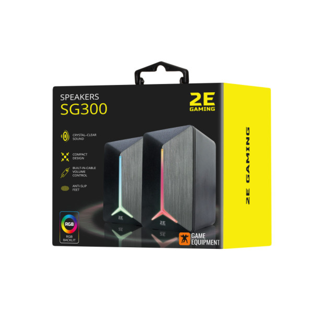 Акустична система 2E SG300 RGB 3.5mm Black (2E-SG300B) - Фото 2