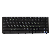 Клавиатура для ноутбука ASUS A42, K42, N82 черная, черный фрейм