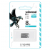 USB флеш накопитель Wibrand 8GB Hawk Silver USB 2.0 (WI2.0/HA8M1S) - Фото 2