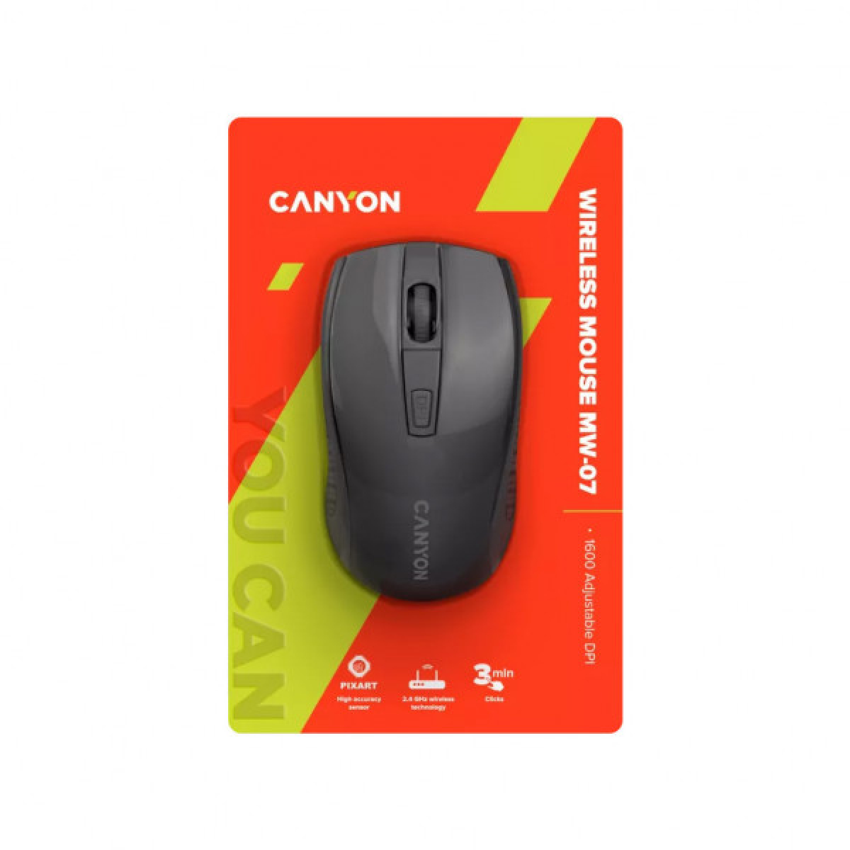 Мишка Canyon MW-7 Wireless Black (CNE-CMSW07B) - Фото 6