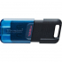 USB флеш накопичувач Kingston DataTraveler 80 M Blue/Black (DT80M/128GB) - Фото 1