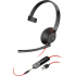 Наушники Poly Blackwire 5210 USB-A/USB-C 3.5 мм Black (8X230AA) - Фото 1