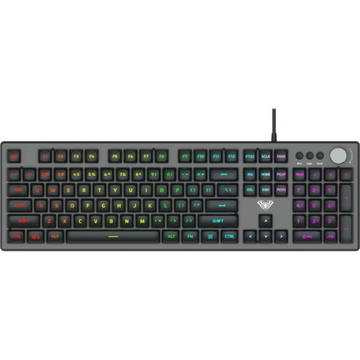 Клавіатура Aula F2028 RGB USB UA (6948391240015) - Фото 1