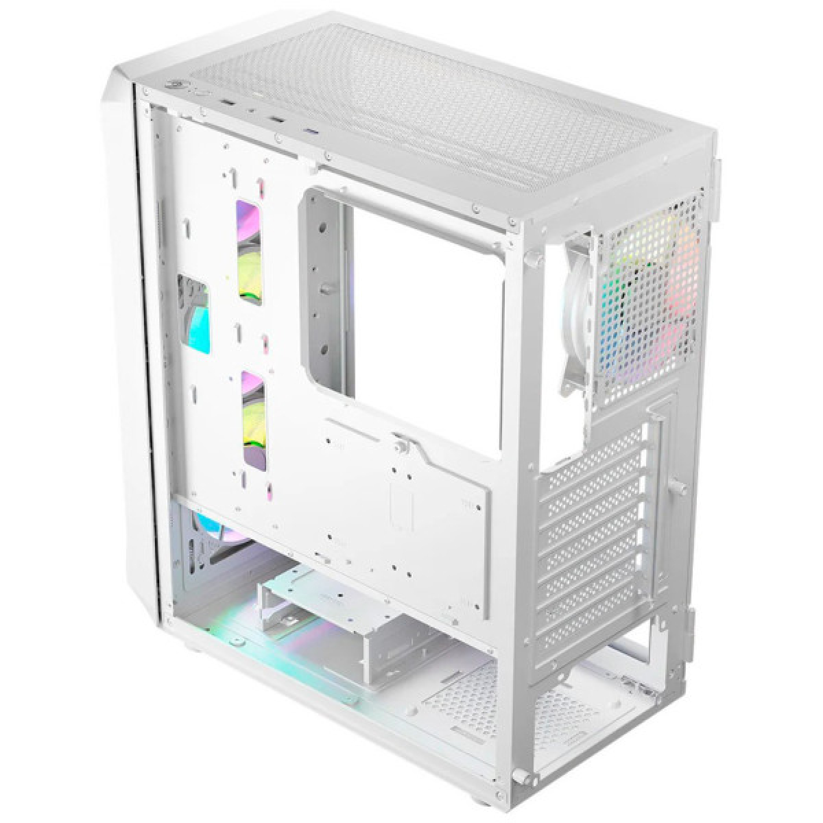 Корпус Logic concept PORTOS MESH+GLASS ARGB fans 3x120mm WHITE (AM-PORTOS-20-0000000-0002) - Фото 9