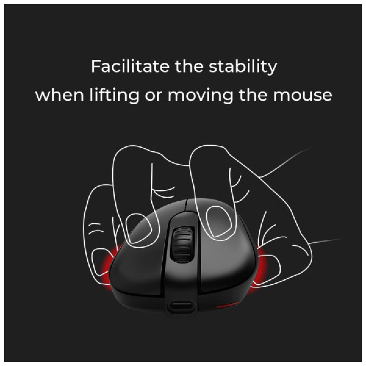 Мышка Zowie EC3-CW Wireless Black (9H.N4ABE.A2E) - Фото 8