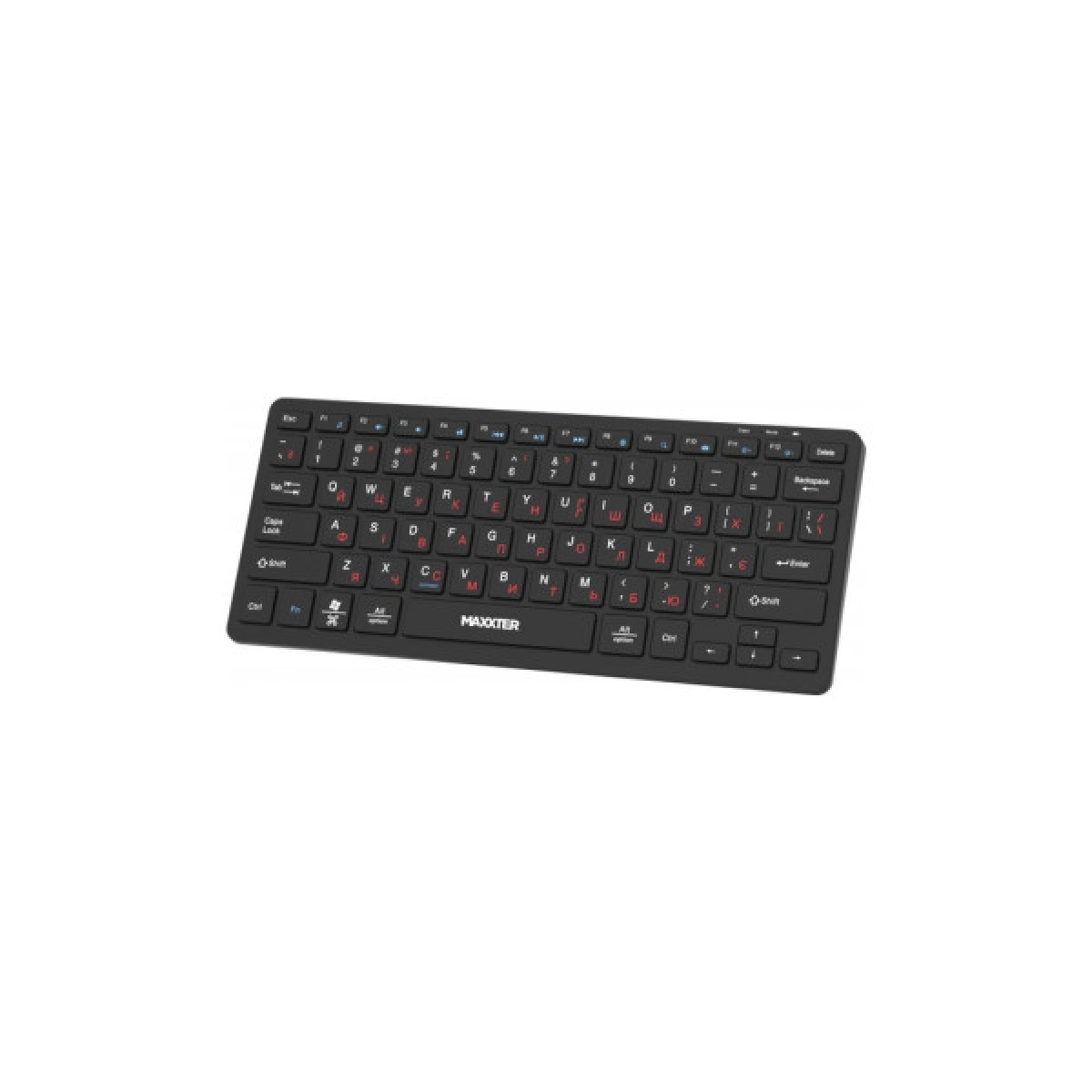 Клавіатура Maxxter KBW-C01B-UA Wireless UA Black (KBW-C01B-UA) - Фото 2
