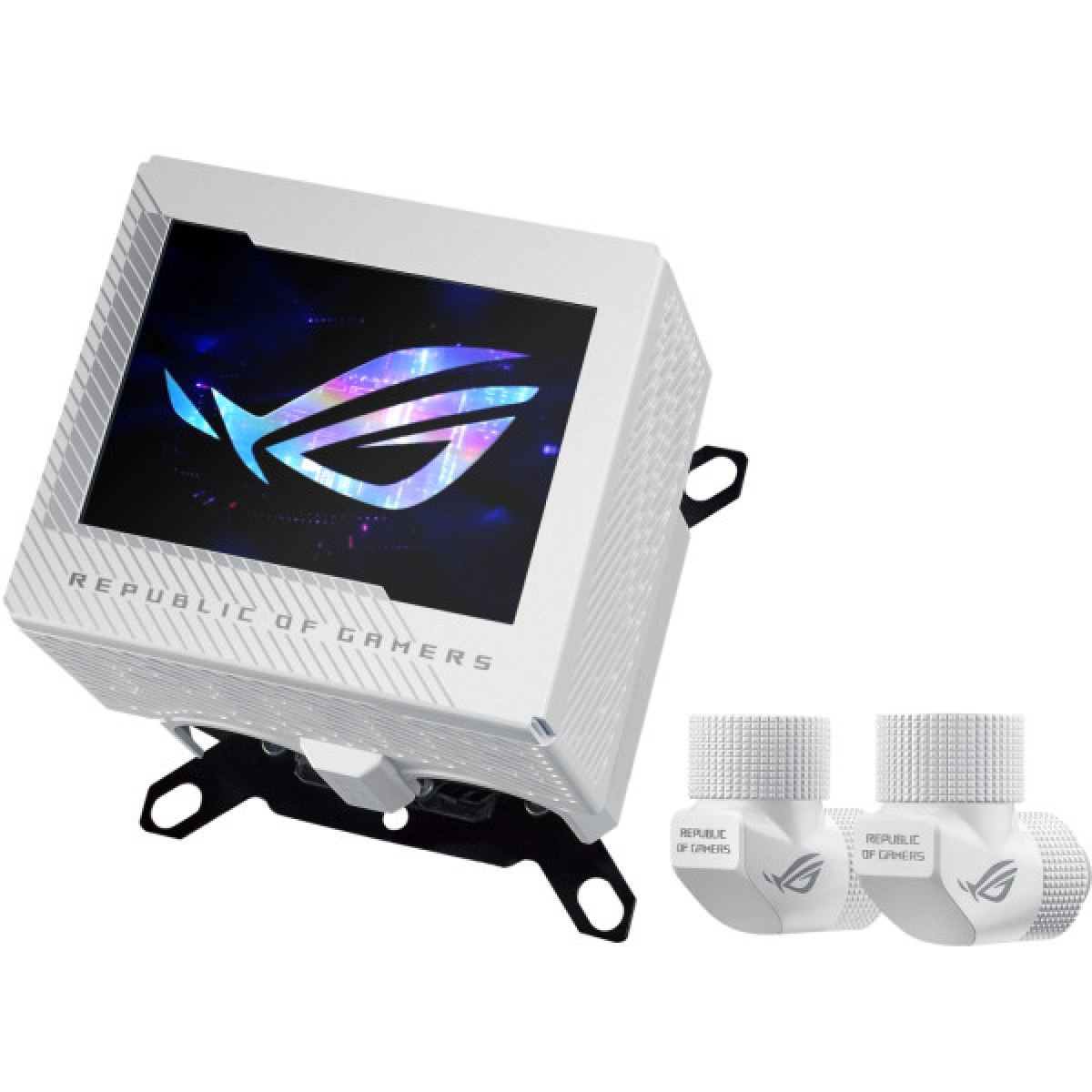 Водоблок ASUS Водоблок Asus ROG Ryujin III WB White Edition (90RC00V2-M0UAY0) (90RC00V2-M0UAY0) - Фото 1