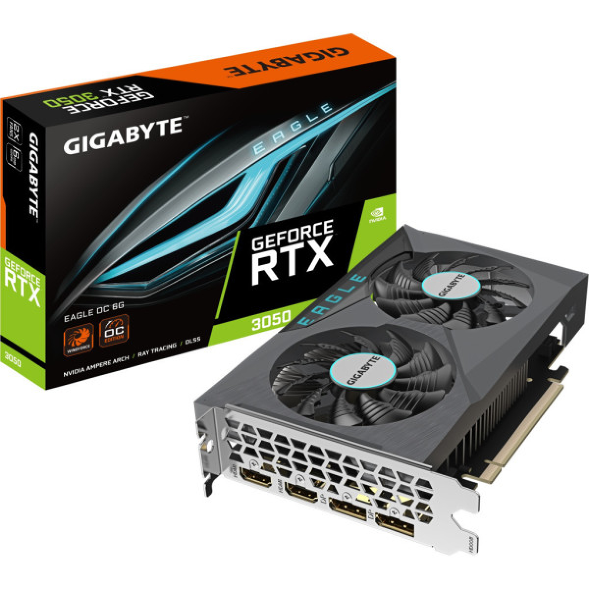Видеокарта GIGABYTE GeForce RTX3050 6Gb EAGLE OC (GV-N3050EAGLE OC-6GD) - Фото 7