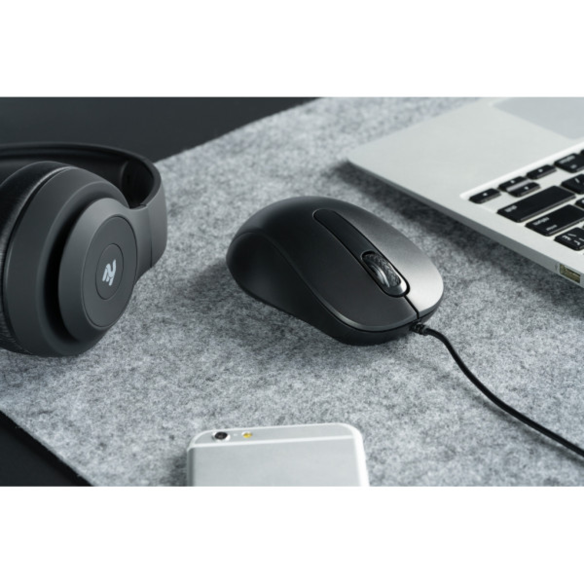 Мишка 2E MF160 USB Black (2E-MF160UB) - Фото 2