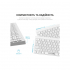 Клавіатура OfficePro SK955W Wireless/Bluetooth White (SK955W) - Фото 8