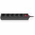 Сетевой фильтр питания REAL-EL RS-Protect M 1.8m, black (EL122300026) - Фото 1