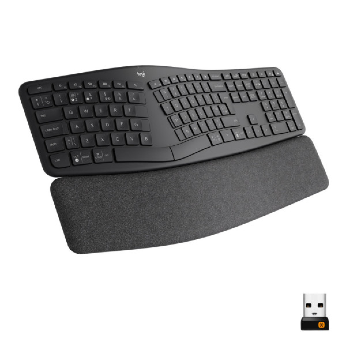 Клавиатура Logitech ERGO K860 Bluetooth/Wireless UA Black (920-010108) - Фото 1
