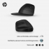 Мишка HP 920 Ergonomic Vertical Wireless/Bluetooth Black (6H1A4AA) - Фото 3