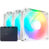Кулер для корпуса NZXT F120RGB Core - 120mm Hub-mounted RGB Fan (RF-C12TF-W1) - Фото 1