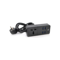 Сетевой фильтр питания Voltronic TВ-Т05, 1роз, 4*USB Black (ТВ-Т06-Black)