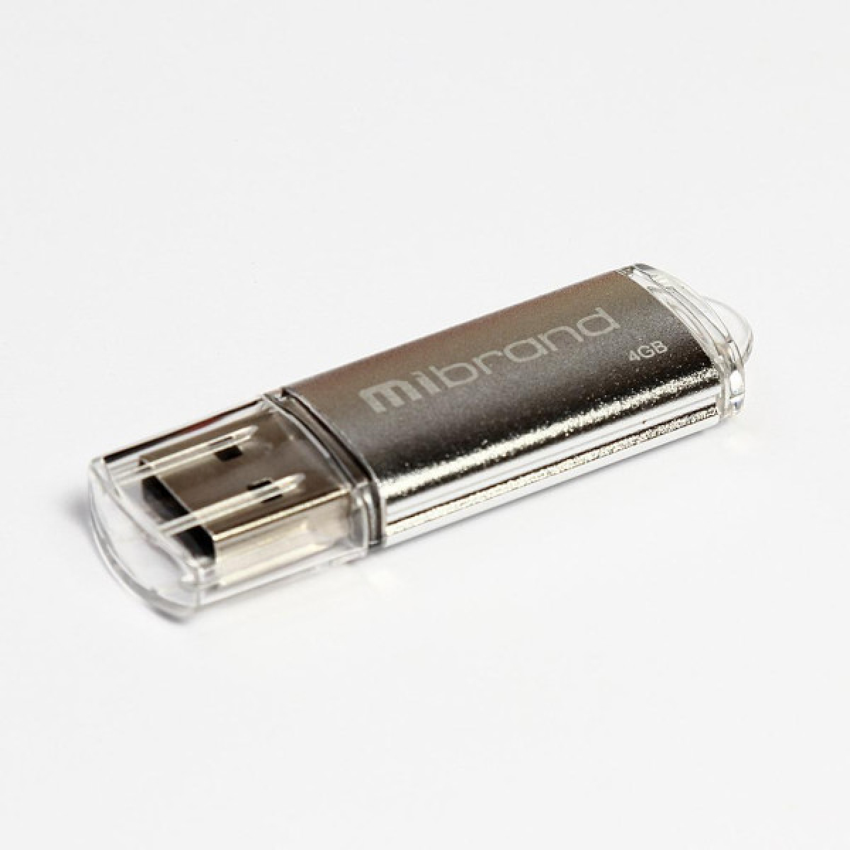 USB флеш накопитель Mibrand 4GB Cougar Silver USB 2.0 (MI2.0/CU4P1S) - Фото 1