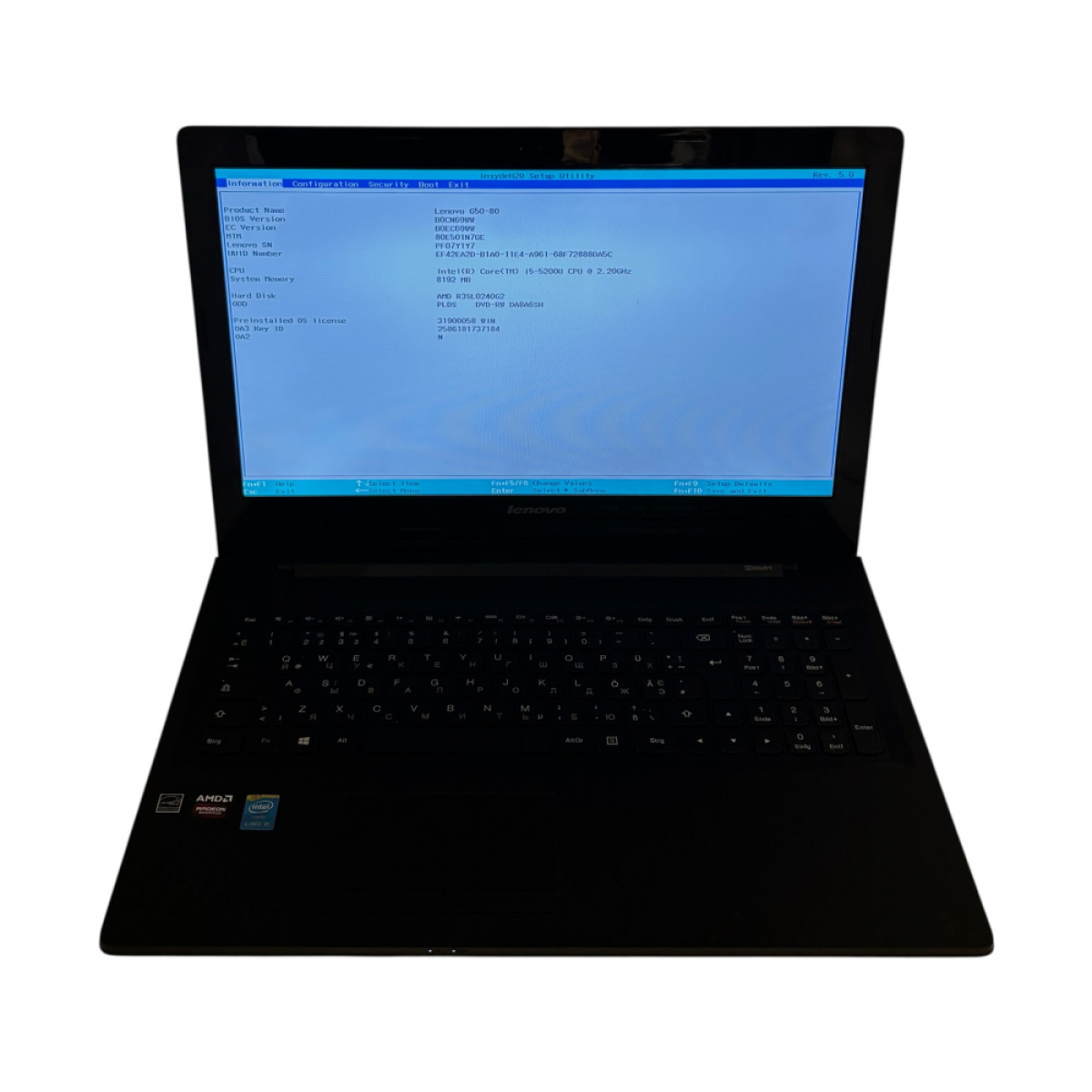 Ноутбук Lenovo G50-80 i5-5200U/8/240 SSD/HD 8500M 2GB - Class A- - Фото 5