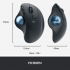 Мишка Logitech Ergo M575 Wireless Trackball Graphite (910-005872) - Фото 9