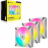 Кулер для корпуса Corsair AF120 RGB Elite White Triple Pack (CO-9050158-WW) - Фото 2